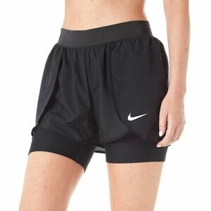 Nike dri-fit shorts with biker short layer underneath